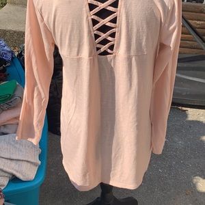 Pink athletic shirt